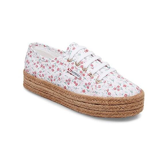 Superga Shoes - Superga  Floral Canvas Print Platform Espardrille Snearkers EU 40 / US 9